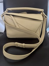 LOEWE Small Puzzle Bag in Butter Yellow Original Puzzle Bag