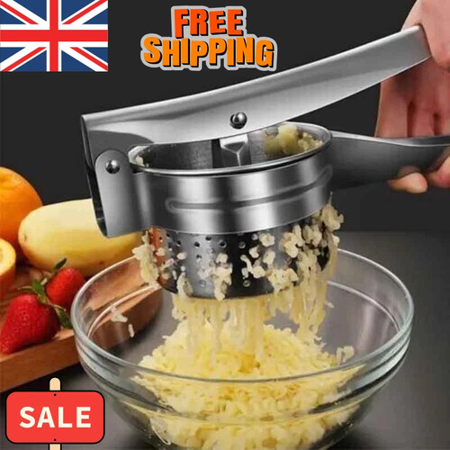 Stainless steel potato ricer - steel,
