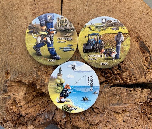 Set pieces badge dog - 3,