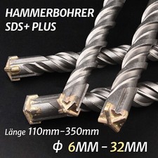 SDS PLUS Hammerbohrer Betonbohrer Steinbohrer Kreuzschneide vierschneidig 6-32MM