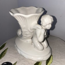 Vintage SylvaC 2683 Cherub Putti Cornucopia Vase Moselle (2 For 1 Deal) 1950s