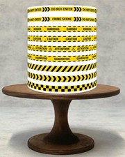 Police Line Edible Cake Wrap