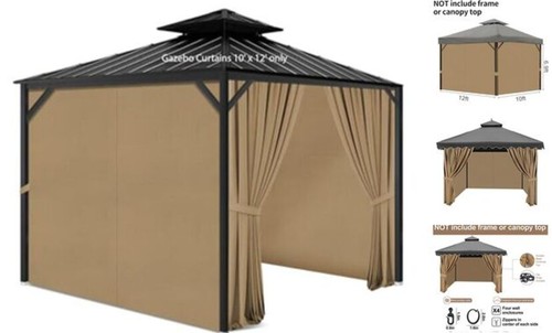 Gazebo privacy curtains x - 10',