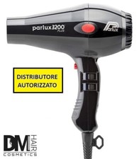 PARLUX 3200 PLUS PHON NERO ASCIUGACAPELLI PARRUCCHIERE MADE IN ITALY + GARANZIA