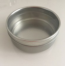 Small Round 8cm Tin with Clear