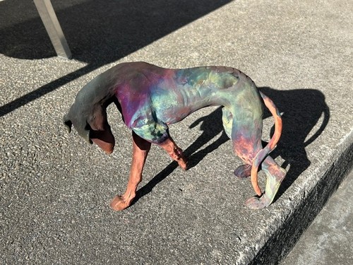 Stunning greyhound sculpture - greyhound,