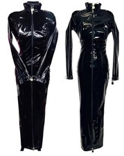 Misfitz blk PVC hobble dress