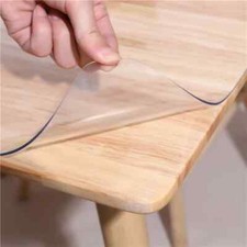 Clear PVC Table Cover Protector Plastic Table Desk Pads Glass Soft Table Cover