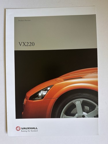 Vauxhall vx220 product - vx220, preview