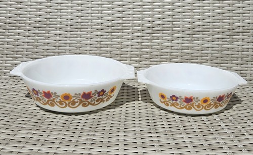Pyrex vintage 1970 - 1970's, floral