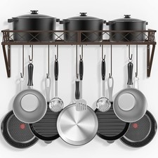 Wall Mount Pot Pan Rack, 70cm