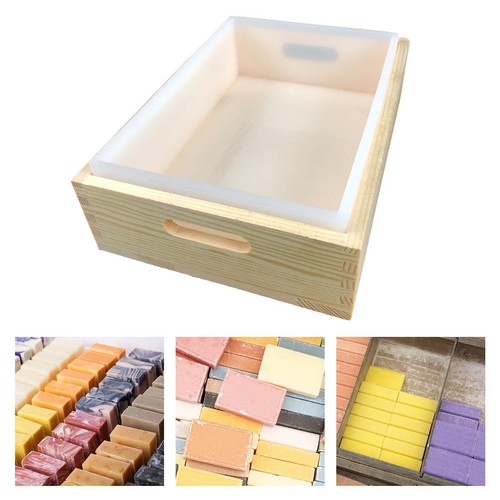 Silicone soap with wood - wood, box