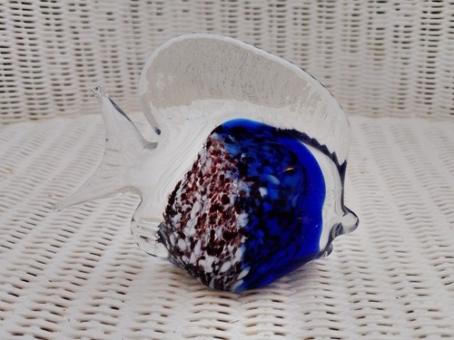Art glass fish ornament - fish,