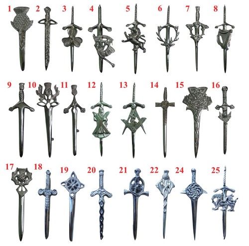 Scottish thistle kilt pins - thistle,