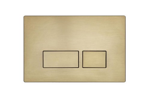 Brushed brass square dual - brushed,