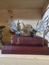 Pair Of Vintage Silver Metal