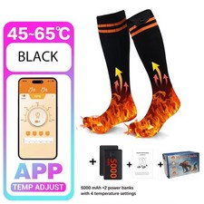 10000mAh Electric Heated Socks Rechargeable 5V Battery Unisex Winter Foot Warmer