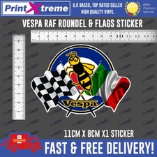 Vespa roundel & flags Sticker