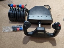 Saitek PZ44 Yoke and Dual Throttles With desk Clamps