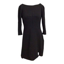 Black Stretch JUICY COUTURE Short Mini Skater Dress w/ Lace Accents Sz S