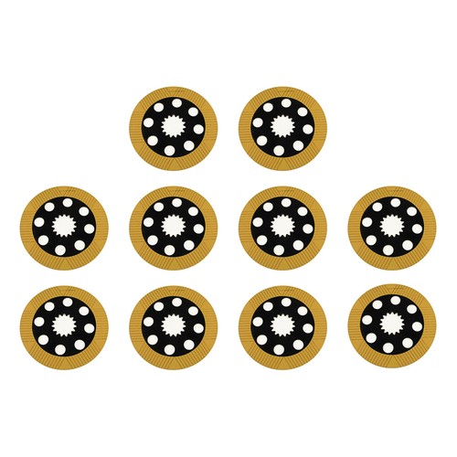 Brake friction plates fits - 10,
