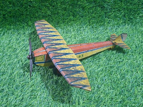 Old matarazzo plane litho tin - litho,