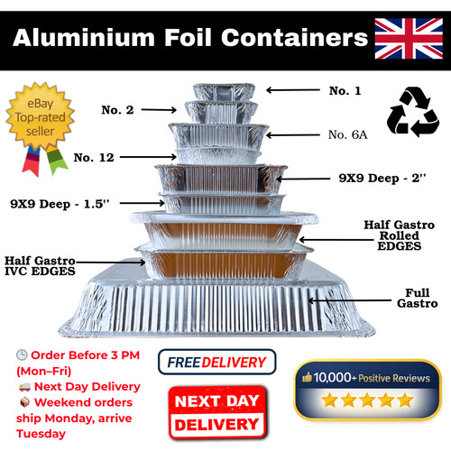 Foil food containers with lids - containers,