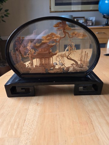 Vintage hand carved cork - hand,