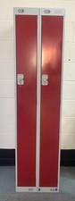 Double Red Metal Lockers