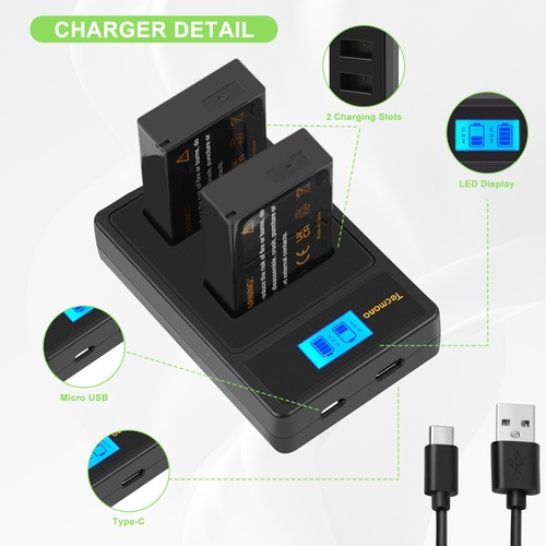 2x2000mah e17 battery - lp-e17, &