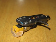 Audio-Technica cartridge &  stylus, Stanton headshell DJ turntable head / VGC