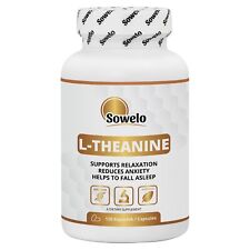 L-Theanine 200mg Vege Caps – Calm, Sleep & Metabolism Support – Sowelo
