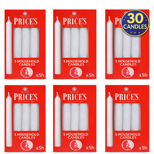 Prices candles pack white - prices,