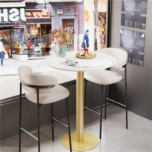 Round coffee tea bar - coffee, table