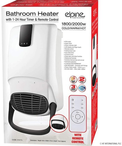 New bathroom fan heater with - new,