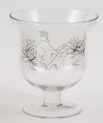 Hurricane vase stem with - vase,