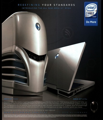 Alienware area 7500 m15x - alienware, area-51
