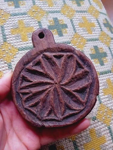 Antique primitive butter mold - butter,
