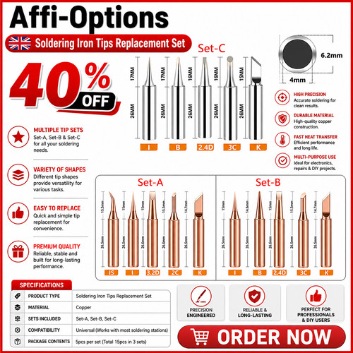 5pcs 900m soldering iron tip - soldering,