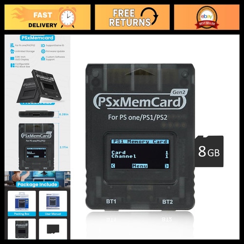 8gb ps2 ps1 memory - card,