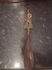 Vintage Brass Hangable Shoe Horn