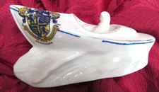 Carlton Crested China Speedboat Bournemouth Rare 12cm x 6cm Speed Boat