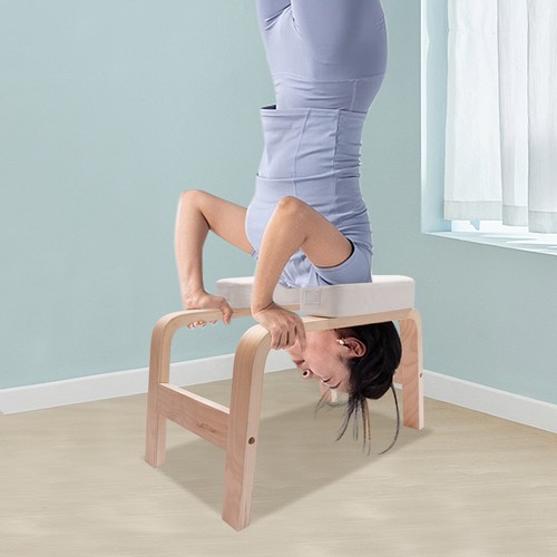 Yoga headstand bench exercise - headstand,