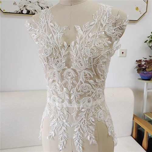 1pc shiny sequin beads lace - shiny,