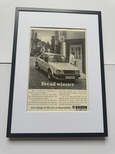 Framed original 1988 skoda - 1988,