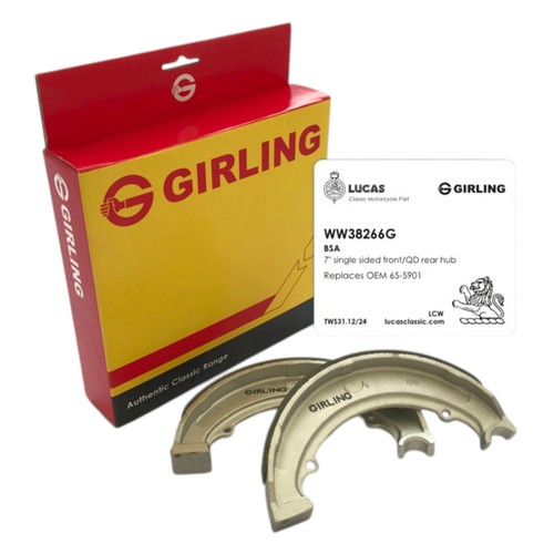 Girling brake shoes - shoes, bsa