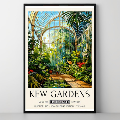 Kew gardens vintage botanical - gardens,