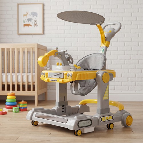 Baby walker foldable - 4-in-1,