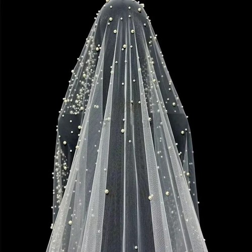 Vintage long wedding veil - vintage,