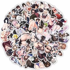 100 X Anime Sexy Girls Stickers Bomb Vinyl Skateboard Guitar Luggage Decals Pack